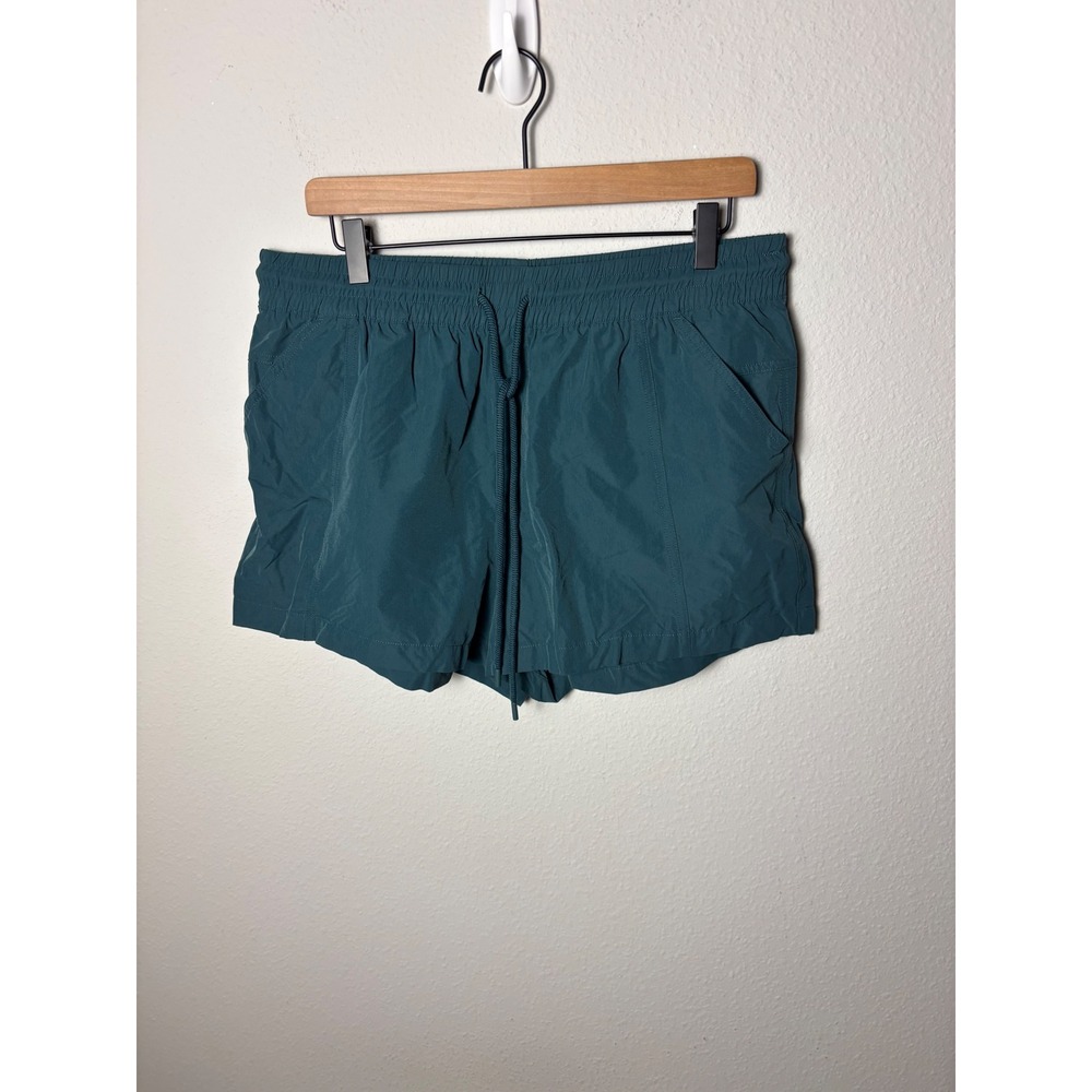 ☀️Calia Women Teal Green Athletic Shorts Elastic Waist Drawstring Pockets Large